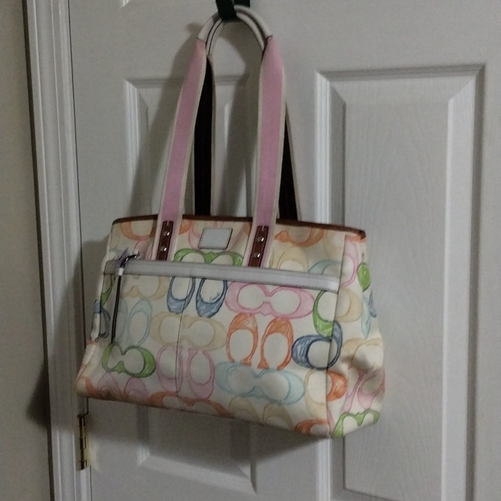 Coach scribble huge tote bag